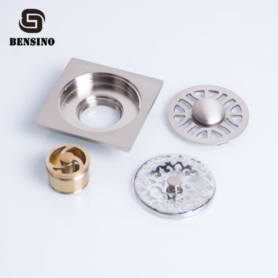 Square Clogproof Brass 10x10 Washing Machine Floor Drain