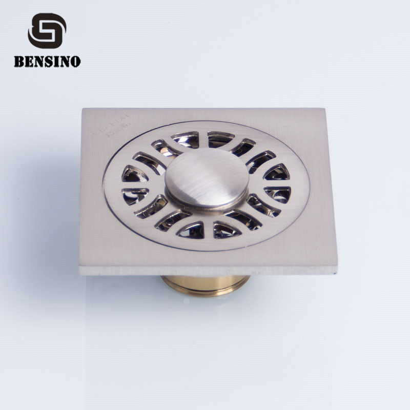 Square Clogproof Brass 10x10 Washing Machine Floor Drain
